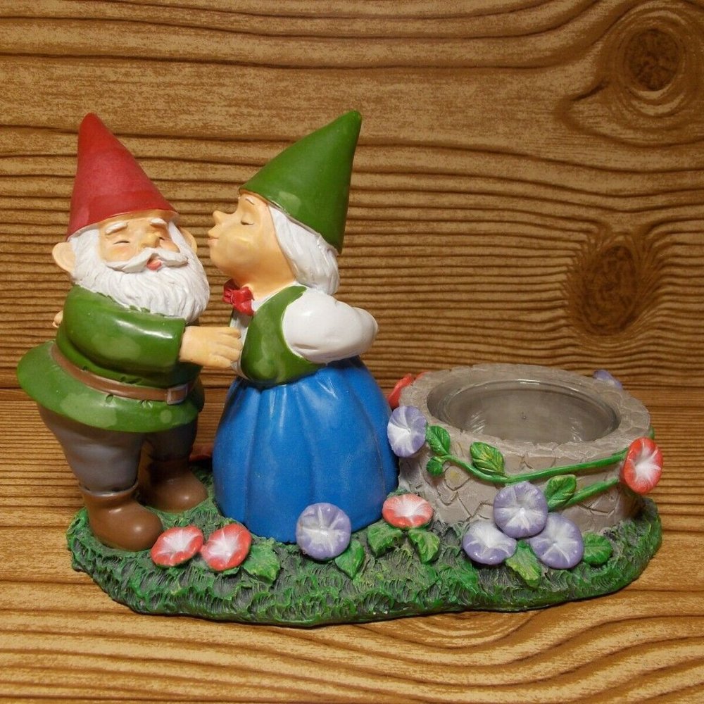 YANKEE CANDLE Tealight Votive Holder GARDEN GNOME